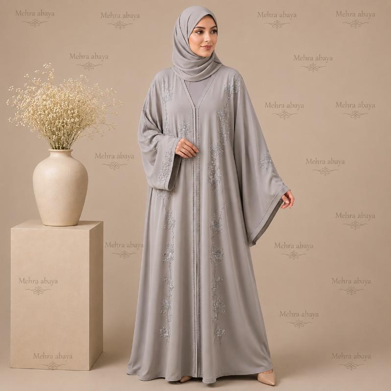Full Stone Work Abaya image 4