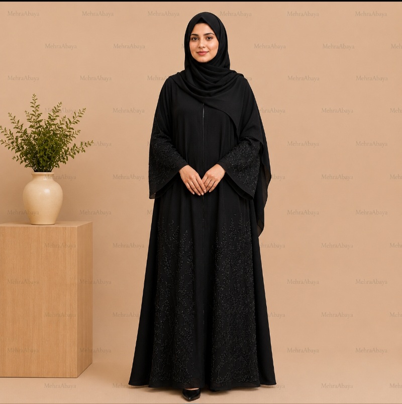 Organza Embro Abaya image 2