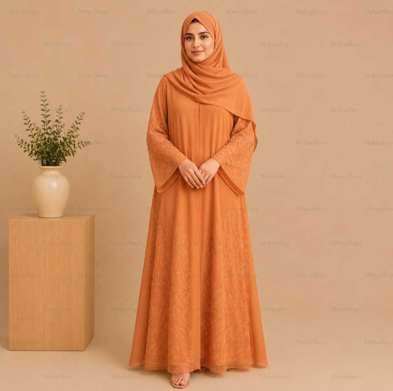 Organza Embro Abaya image 3
