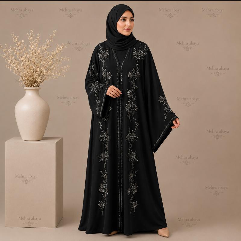 Full Stone Work Abaya image 2