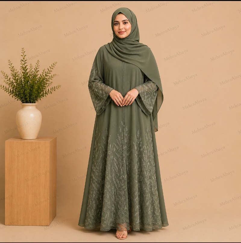 Organza Embro Abaya